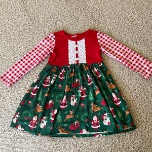 Girls Christmas Dress size 2xl fits 6/7